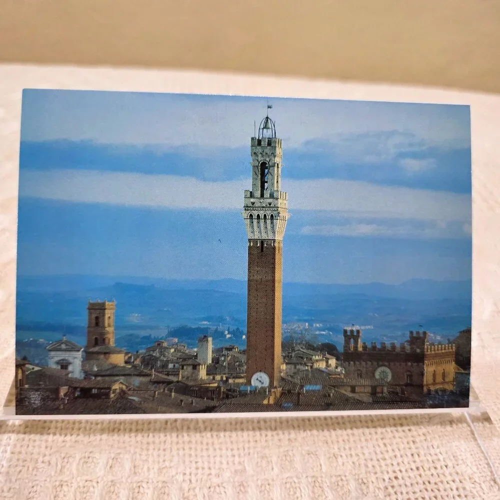 Vintage Veduta di Siena Basilica Domenico Federico Muzzi Italy Italian Postcard